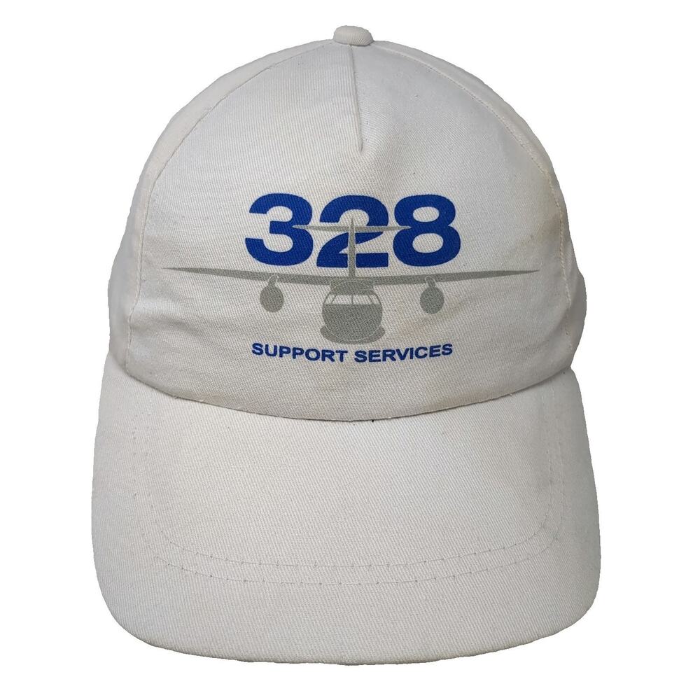 Myrtle Beach 5 Panel White One Size Strapback 328 Support Services Airplane Hat